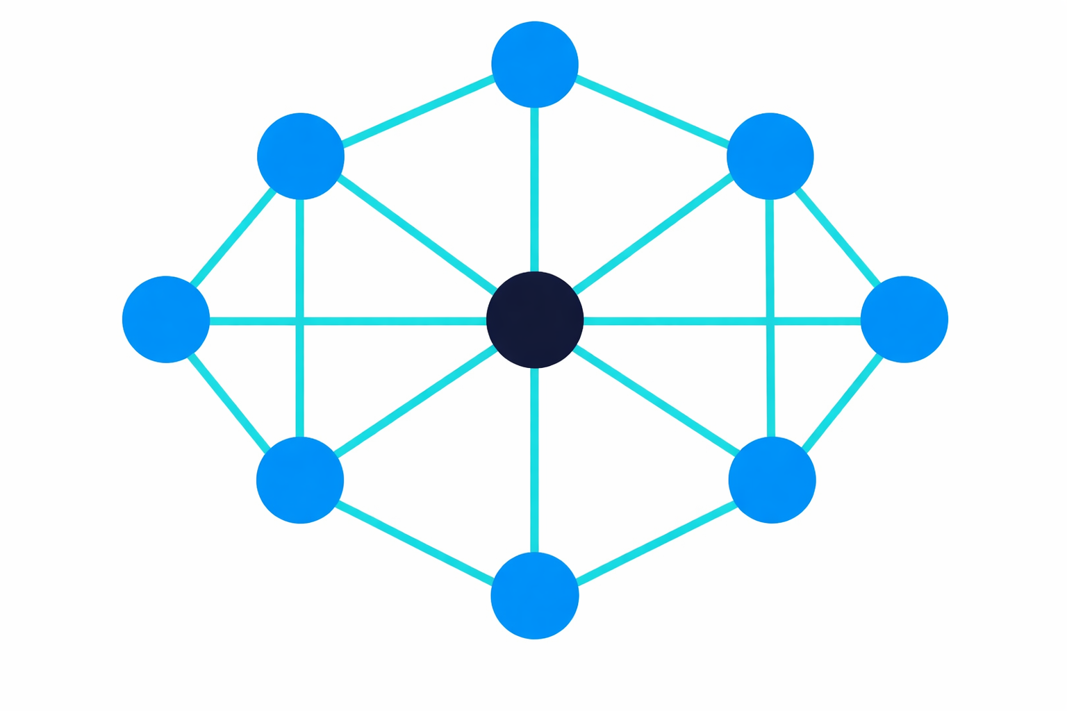 geometric network of nodes